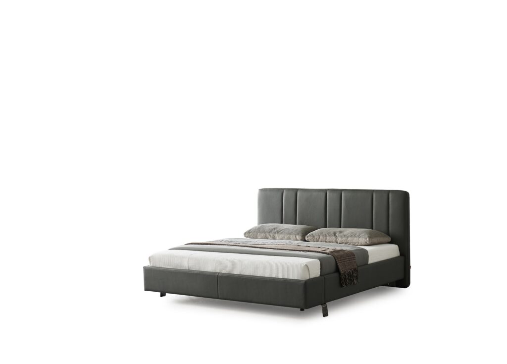 Modern hotel bedroom bed furniture, durable commercial bed for hospitality projects